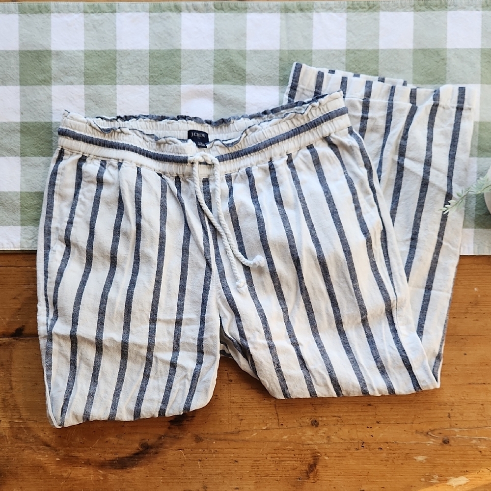 J. Crew Navy and White Striped Garment